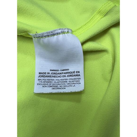 Nike Running 1/4 Zip Jacket Sweatshirt Dri Fit Neon Athletic Mens Sz XL Stains - Picture 10 of 11